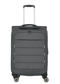 Weichgep&auml;ck-Trolley Travelite "SKAII Reisekoffer", Damen, Gr. B/H/T: 43cm x 67cm x 27cm 62 l, grau, Polyester, Koffer Weichgep&auml;ck-Trolley, mit TSA-Schloss und besonders leichtem Design