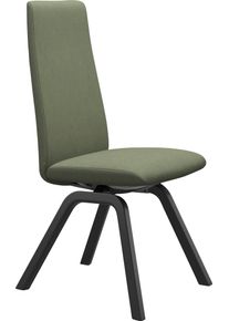 Polsterstuhl stressless "Laurel", gr&uuml;n (gr&uuml;n dinamica, schwarz), B:49cm H:105cm T:60cm, Microfaser DINAMICA (88% Polyester, 12% Polyurethan), St&uuml;hle, Polsterstuhl, High Back, Gr&ouml;&szlig;e M, mit schr&auml;ggestellten Beinen in Schwarz
