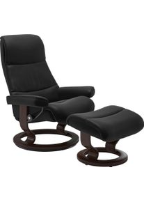 Relaxsessel stressless "View", schwarz (schwarz paloma), B:78cm H:105cm T:78cm, Leder BATICK: BATICK ist ein leicht korrigiertes, durchgef&auml;rbtes und genarbtes M&ouml;belleder, bei dem die meisten Unebenheiten und Spuren in der Regel entfernt wurden.;Leder PALOMA: PALOMA ist ein durchgef&auml;rbtes Semianilin-M&ouml;belleder mit nat&uuml;rlicher Narbung.;ROHLEDER Stoff Q2 FARON: Ein fester zuverl&auml;ssiger Boucl&eacute; mit ein