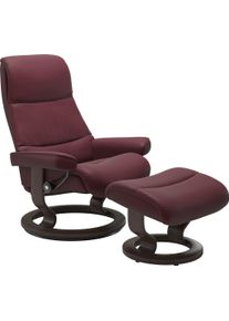 Relaxsessel stressless "View", rot (bordeaux batick), B:82cm H:108cm T:81cm, Leder BATICK: BATICK ist ein leicht korrigiertes, durchgef&auml;rbtes und genarbtes M&ouml;belleder, bei dem die meisten Unebenheiten und Spuren in der Regel entfernt wurden.;Leder PALOMA: PALOMA ist ein durchgef&auml;rbtes Semianilin-M&ouml;belleder mit nat&uuml;rlicher Narbung.;ROHLEDER Stoff Q2 FARON: Ein fester zuverl&auml;ssiger Boucl&eacute; mit einem 