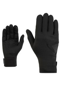 Fahrradhandschuhe Ziener "LICKOSO-Z TOUCH JUNIOR", Kinder, Gr. 7.5, schwarz, Materialmix, Handschuhe Fahrradhandschuhe, weich, w&auml;rmend, atmungsaktiv, TOUCH-Funktion