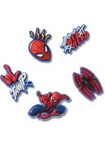 Schuhanstecker Crocs "Jibbitz&trade; Spiderman", Damen, rot, PVC, Schuhzubeh&ouml;r Schuhanstecker, Charms, Anstecker mit Spiderman Motiven