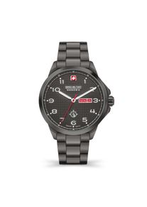 Quarzuhr "Puma", schwarz, SWISS MILITARY HANOWA, Armbanduhren, Herren, Quarzuhr, Armbanduhr, Herrenuhr, Swiss Made, Edelstahlarmband, analog, Tag