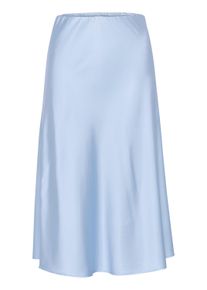 Midirock Saint Tropez "Damen Rock DisaSZ", Damen, Gr. XL, blau (chambray blau), Obermaterial: 97% Polyester PES. 3% Elasthan EL., R&ouml;cke Midirock