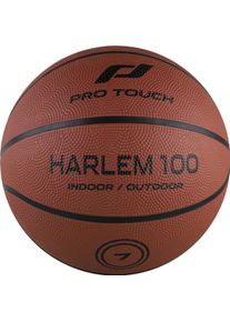 Basketball Pro Touch "HARLEM 100" Gr. 7, braun (braun, schwarz), B&auml;lle, Kinder, 7, Synthetik, Basketball, f&uuml;r Erwachsene, aus Synthetik, in den Gr&ouml;&szlig;en 5 und 7 erh&auml;ltlich