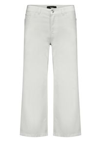 Relaxhose Zero "Basic-Jeans mit weitem Bein.", Damen, Gr. 44, EURO, beige (cream denim), Obermaterial: 26% Polyester PES. 3% Elasthan EL. 71% Baumwolle CO., Hosen Relaxhose