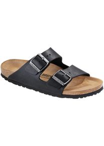 Sandale Birkenstock "Arizona", Damen, Gr. 40, schwarz, Obermaterial: 100% Rindnubukleder CNU., Schuhe Sandale