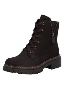 Winterstiefel Rieker "Stiefelette" Gr. 37, braun, 37, Obermaterial: 50% Rindsleder Leather cow. 50% Lammleder LEL., Schuhe, Winterstiefel