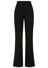 Webhose BOSS Orange "Tana Premium Damenmode", Damen, Gr. 40, N-Gr, schwarz (schwarz 001), Web, Obermaterial: 87% Polyester, 13% Elasthan, unifarben, slim fit lang, Hosen Webhose, mit hoher Leibh&ouml;he, Stretch-Qualit&auml;t