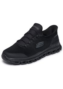 Slip-On Sneaker Skechers "GLIDE-STEP-", Herren, Gr. 48,5, schwarz, Synthetik, Textil, unifarben, Schuhe Slip-On Sneaker, Schlupfschuh, Halbschuh, Freizeitschuh, Memory Foam, Maschinenw&auml;sche