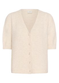 Strickpullover Kaffe "Damen Strickpullover KAmarina", Damen, Gr. M, beige (sandshell cc), Obermaterial: 53% Polyester PES. 39% Polyacryl PAN. 5% Wolle mw. 3% Elasthan EL., Pullover Strickpullover