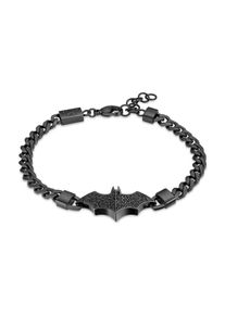 Armband Police "Batman", schwarz (schwarz, schwarz), Armb&auml;nder, Herren, 21,5cm, Edelstahl, Armband, mit Kristallstein (synth.)