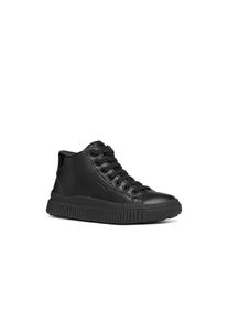 Sneaker Geox "J LAQUINNY GIRL B AB", M&auml;dchen, Gr. 39, schwarz, Synthetik, Schuhe Sneaker, Cupsole Sneaker, Winterboots, Schn&uuml;rboots mit TEX