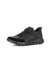 Slip-On Sneaker Gabor, Herren, Gr. 9,5 (44), schwarz, Leder, Veloursleder, Schuhe Slip-On Sneaker, Freizeitschuh, Halbschuh, Slipper mit sportiver Sohle, G-Weite