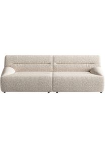 Sit & More Big-Sofa SIT & MORE "Scrabble", beige (cappuccino), B:260cm H:80cm T:100cm, 100% Polyester, Sofas, Big-Sofa, Modernes Design in verschiedenen Stoffarten