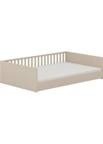 Kinderbett Paidi "LITTLE FLO, vom Baby bis zum Teeni, in mehreren Farben und Breiten", beige (cashmere, beige), B:127,6cm H:50,8cm L:205,6cm, Betten, Kinderbett, umbaubar zum Kinder- oder Jugendbett, Bodenbett auch als Sofa nutzbar