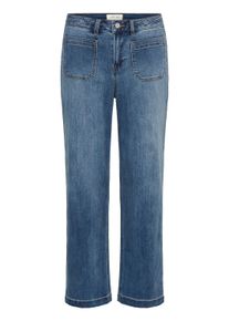 Regular-fit-Jeans Cream "Damen Jeans CRNoemi", Damen, Gr. 26, N-Gr, blau (manitoba midblau denim), Obermaterial: 80% Baumwolle CO. 18% Polyester PES. 2% Elasthan EL., Jeans Regular-fit-Jeans