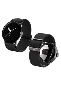 Spigen - Lite Fit (AMP07601) &ndash; Google Pixel Watch 3 / Watch 4 45 mm / Watch 5 45 mm &ndash; Schwarz (Nylon, Zinc), Uhrenarmband, Schwarz