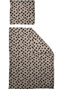 Bettw&auml;sche Adam "Leinenbettw&auml;sche Dots", lila, B/L: 155cm x 200cm, 1 Stk., 1 Stk., Jacquard, B/L: 80cm x 80cm, 2 Stk., Jacquard, Obermaterial: 73% Leinen, 27% Baumwolle, Bettw&auml;sche, Bettw&auml;sche, aus 73% Leinen & 27% Bio-Baumwolle, 2 teilig - Leinenbettw&auml;sche