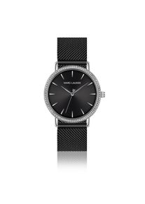 Quarzuhr MARC LAUDER "MA9-B048B", schwarz, Armbanduhren, Damen, Quarzuhr