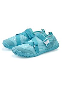 Aquaschuh Venice Beach "Badelatsche, Badeschuhe, Badeschlappe, Barfu&szlig;schuh, leichter Slipper", Damen, Gr. 36, blau (t&uuml;rkis), Obermaterial: 100% Textilmaterial. Decksohle: 100% Textilmaterial. Futter: 100% Textilmaterial. Laufsohle: 100% Synthetik, unifarben, Schuhe Aquaschuh, Wasserschuh schnelltrocknend mit ultraleichter Sohle VEGAN