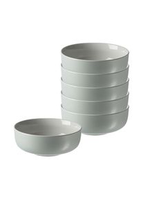 Ritzenhoff & Breker Schale RITZENHOFF & BREKER "M&uuml;slischalen Jasper &oslash; 14.0 cm 6er Set", gr&uuml;n (mint), L:14cm, Sch&uuml;sseln, Schale