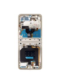 Motorola RAZR 50 LCD-Display + Touch-Einheit + Frontabdeckung Sandstrand (Service Pack), Mobilger&auml;t Ersatzteile, Braun