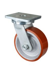 BS Rollen, M&ouml;belrollen, Lenkrolle 300/100mm RR100B15 Pl.,Polyure Guss,KL RR100.C10.302