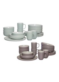 Ritzenhoff & Breker Geschirr-Set RITZENHOFF & BREKER "XXL Kombiservice Jasper 32er Set mint-taupe", bunt (mint, taupe), 32, Keramik, Geschirr-Sets, Geschirr-Set, Sp&uuml;lmaschinengeeignet