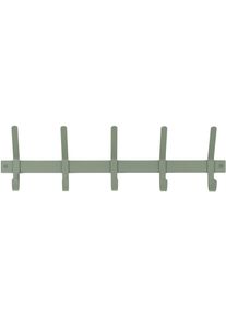 Garderobenhalter SPINDER DESIGN "Dexter", gr&uuml;n, B:70cm H:21cm T:8,2cm, Metall, Garderobenhalter, Garderobenhalter, Metall, Breite 70 cm
