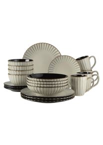 M&auml;ser Kombiservice M&Auml;SER "Confino", beige, 20, Geschirr-Sets, Kombiservice