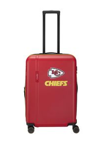 Trolley Travelite "Travelite x NFL Koffer Hartschale", Damen, Gr. B/H/T: 45cm x 67cm x 26,5cm 69 l, rot (kansas city chiefs), ABS, Koffer Trolley, mit TSA-Schloss und 4 Doppelrollen &ndash; offizielles NFL-Teamdesign