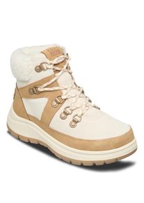 Bootsschuh Roxy "Alyah", Damen, Gr. 9(40), beige (wei&szlig;, tan), Obermaterial: 82% Leder / 16% Polyester, 2% Metall, Futter: 100% Polyester, Laufsohle: 100% Gummi., Schuhe Bootsschuh