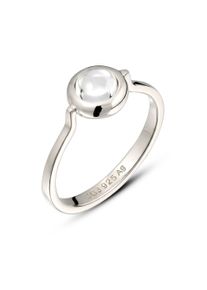 Silberring Elli "Ring Rock Crystal Kreis Transparent 925 Sterling Silber" Gr. 54, silber, Fingerringe, Damen, 54, Silber 925 (Sterlingsilber), Silberring
