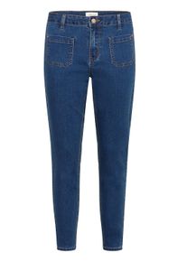 Regular-fit-Jeans Cream "Damen Jeans CRSanny", Damen, Gr. 34, N-Gr, blau (portland blau denim), Obermaterial: 80% Baumwolle CO. 18% Polyester PES. 2% Elasthan EL., Jeans Regular-fit-Jeans