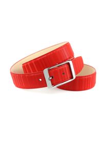 Lederg&uuml;rtel Anthoni Crown, Damen, Gr. 95, rot, Rindsleder, G&uuml;rtel Lederg&uuml;rtel