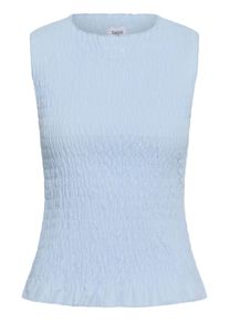 Blusentop Saint Tropez "Damen &Auml;rmellose Bluse NaciaSZ", Damen, Gr. L, blau (cerulean), Obermaterial: 65% Polyester PES. 35% Viskose CV., Blusen Blusentop