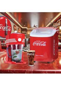 Salco Eisw&uuml;rfelmaschine "EIS-2024 - Eisw&uuml;rfelbereiter und Slush- and Crushed Ice Maker", rot, B:22cm H:30cm T:26cm, Eisw&uuml;rfelbereiter, COCA-COLA ICE CUBE MAKER, Eisw&uuml;rfelmaschine