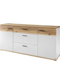 Sideboard "Quincy", wei&szlig; (lichtgrau), B:180cm H:82cm T:40cm, SET ONE BY Musterring, Sideboards, Sideboard, Viel Stauraum, in Anthrazit oder Lichtgrau erh&auml;ltlich, 180 cm breit