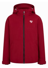 Skijacke Ziener "ABBE-Z AQUASHIELD JUNIOR", Kinder, Gr. 164, wine pigment, Obermaterial: 100% Polyester. Futter: 100% Polyamid. Futter 2: 100% Polyester. Wattierung: 100% Polyester, Jacken Skijacke, wasser- u. winddicht, atmungsaktiv, warm, reflektierende Elemente