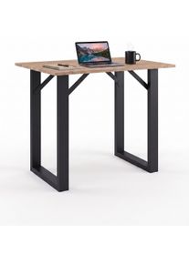 Bartisch Vcm "Holz Bartisch Stehtisch Tisch Tresen Xona 140x50", braun (schwarz, honig, eiche), B:140cm T:50cm, Tische, Bartisch