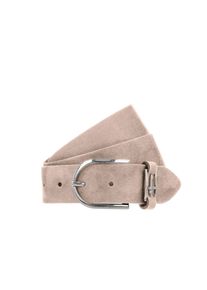 Lederg&uuml;rtel Tamaris "Fianna", Damen, Gr. 95, beige (cream), Rindsleder, G&uuml;rtel Lederg&uuml;rtel, aus Rindsleder, mit Veloursleder