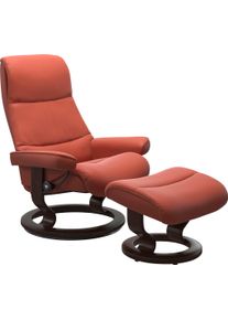 Relaxsessel stressless "View", braun (henna), B:82cm H:108cm T:81cm, Sessel, Relaxsessel, mit Classic Base, Gr&ouml;&szlig;e M,Gestell Braun