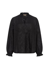 Langarmbluse Culture "Damen Bluse langarm CUhally", Damen, Gr. XL, schwarz, Obermaterial: 100% Baumwolle CO., Blusen Langarmbluse