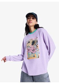 T-Shirt Roxy "EASTSIDE MIDWEIGHT", Damen, Gr. XL (42), crocus petal, Obermaterial: 60% Baumwolle, 40% Polyester, Rundhals, Shirts T-Shirt, Kurzarm, mit Rundhalsausschnitt, aus Baumwolle und Polyester