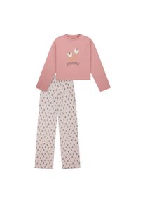 Schlafanzug Schiesser "Pyjama Kids Nightwear", M&auml;dchen, Gr. 116, bunt (rosa), Obermaterial: 100% Baumwolle CO., Homewear-Sets Schlafanzug