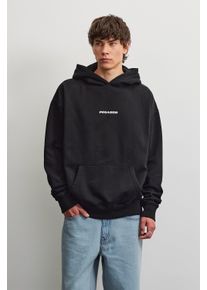 Kapuzensweatshirt Pegador "COLNE LOGO OVERSIZED HOODIE", Herren, Gr. L, schwarz, Sweatware, Obermaterial: 80% Baumwolle, 20% Polyester, bedruckt, oversize normal, Rundhals, Rippb&uuml;ndchen, Sweatshirts Kapuzensweatshirt, Baumwollmischung, oversize