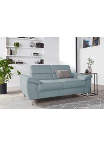 Sit & More 2-Sitzer SIT & MORE "Sorano", blau (aqua), B:168cm H:88cm T:91cm, Sofas, 2-Sitzer, Breite 168 cm
