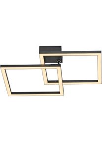 JUST LIGHT LED Deckenleuchte "IVEN", schwarz, 1, H: 5,7cm, 1 Stk., Leuchten, LED Deckenleuchte