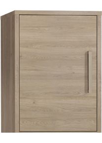 Barschrank OMG DESIGN "Gauro", braun (grau oak), B:70,4cm H:198,3cm T:45cm, Melamin, Schr&auml;nke, Barschrank